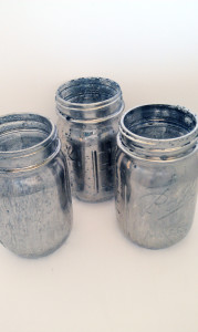 Faux Mercury Glass Mason Jars