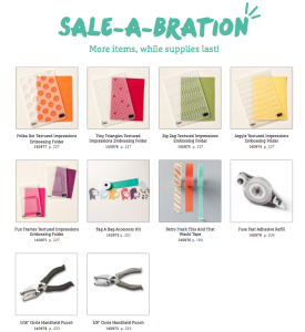 New Sale-A-Bration Items