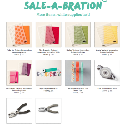 More New Sale-A-Bration Selections!