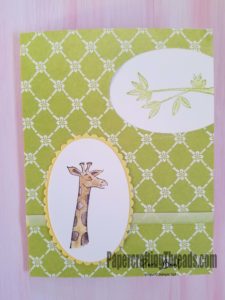 Perk of Being a Stampin'Up! Demo, Animal Outing, giraffe, jungle