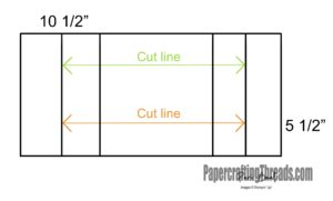 Tri Shutter Card scoring and cutting diagram makes it easy
