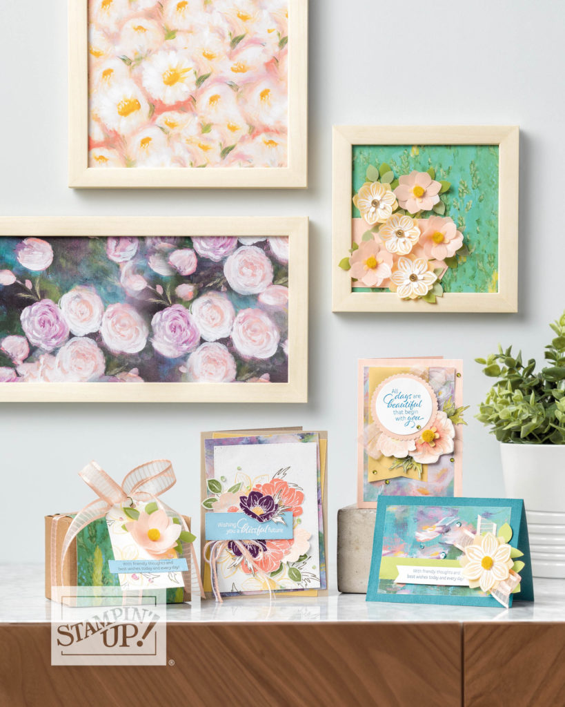 Make an entire gallery wall display with the gorgeous Perennial Essence!