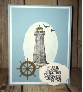 The Come Sail Away suite gives you many options to create nautical themed cards!