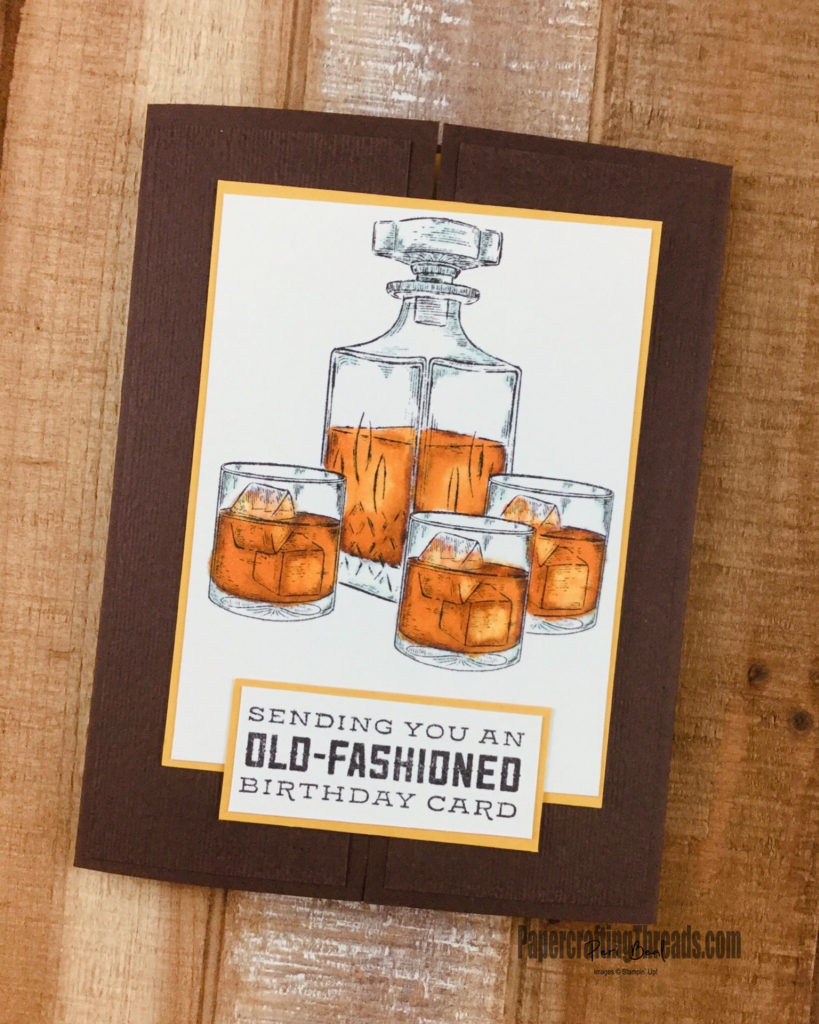 Stampin' Blends add depth and interest to Whiskey Business