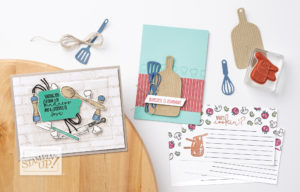 The What's Cookin' stamp set makes mouthwatering cards