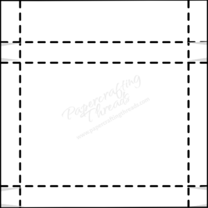 Template for creating the box portion of a Book Box Card holder.